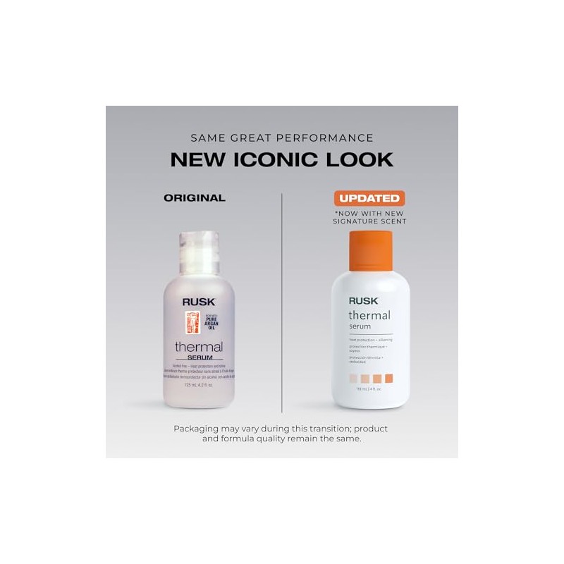RUSK Designer Collection Thermal Serum with Argan Oil, 4.2 fl.