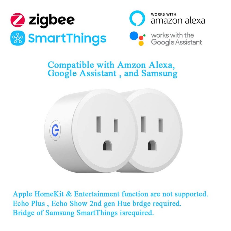 Smart Plug,DOGAIN Zigbee Smart Plugs Outlet Works with ST and