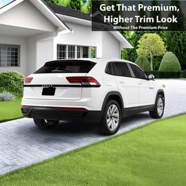 BOGAR TECH DESIGNS Compatible with Volkswagen Atlas Cross Sport 2020-2025 Lower Chrome Delete Overlay Film, Gloss Black