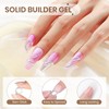 SUPWEE Firm Builder Gel for Nails, Multifunctional Clear 3D Nail
