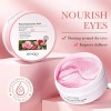 Parches Cuidado Facial Ojeras Bioaqua Rosas Acido Hialuronic