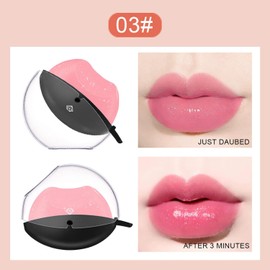 Lápiz Labial Lazy que Cambia de Color, Lápiz Labial Mate Hidratante de Larga Duración con Brillo Fino para Mujeres, Resistente Al Agua, Antiadherente de Larga Duración (#3)
