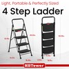 HBTower 4 Step Ladder, Step Stool Foldable with Wide Anti-Slip