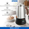 APOXCON Electric Coffee Percolator Stainless Steel Coffee Maker with Tough