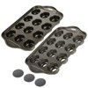 Yuanan 2 Pack 12 Cups Muffin Pan Mini, Nonstick Cheesecake