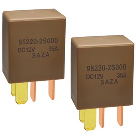 Relay 95220-2S000 (Set of 2), 12V 35A 4Pin Power Relay Assembly Relay 95220-2S000 Compatible with Select Hyundai KIA Models