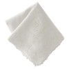 Wedgwood 138017-2202-10 Embroidered Handkerchief (White) Jasper [100% Cotton] Women's 18.1