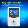Temperature Controller Digital Microcomputer Intelligent Thermostat Protector Switch 1500WUS Plug