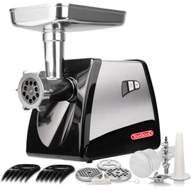 TOOGOOD #8 Electric Meat Grinder, 575 Watts, With 2 Meat Claws and Cleaning Brush, Electric Grinder Machine, Ideal for Small-Batch Home Grinding and Sausage Making (Black)