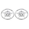 Unbranded Chrome 4-1/2" Speaker Trim Grill Cover For Harley Electra
