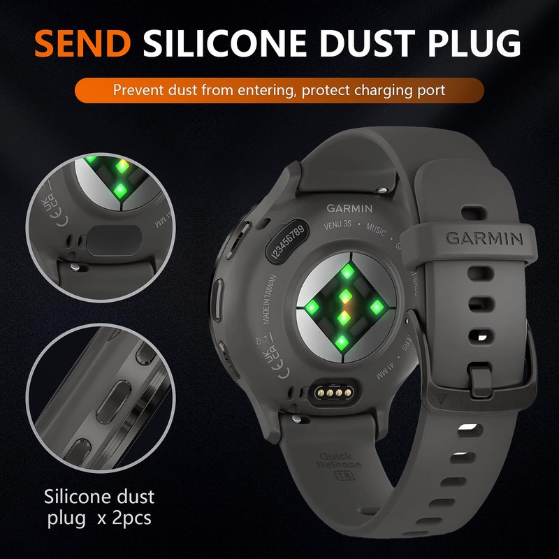 Suoman 2+2 Pack for Garmin Venu 3 45mm Screen Protector,