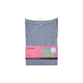 Cricut Women's V Neck T-Shirt Gray-XXL Infusible Ink Blanks
