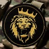 Velcro Patches, The Golden Lion Tactical Military Badge, Funny Embroidery