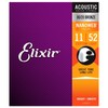 Elixir 11027 Acoustic 80/20 Nano Custom Light 11-52 (6 Pack