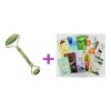 KFMX Rodillo De Jade Facial Antiedad Verde + 4 Mascarillas