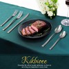 Kikbioee 20-Piece Silverware Set, Forged Stainless Steel Cutlery Set, Bevel