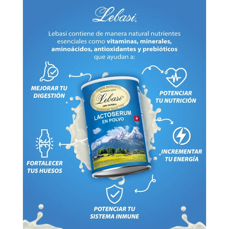 Lebasi - Lactoserum Lebasi Suizo 500 Gr - Daily Care
