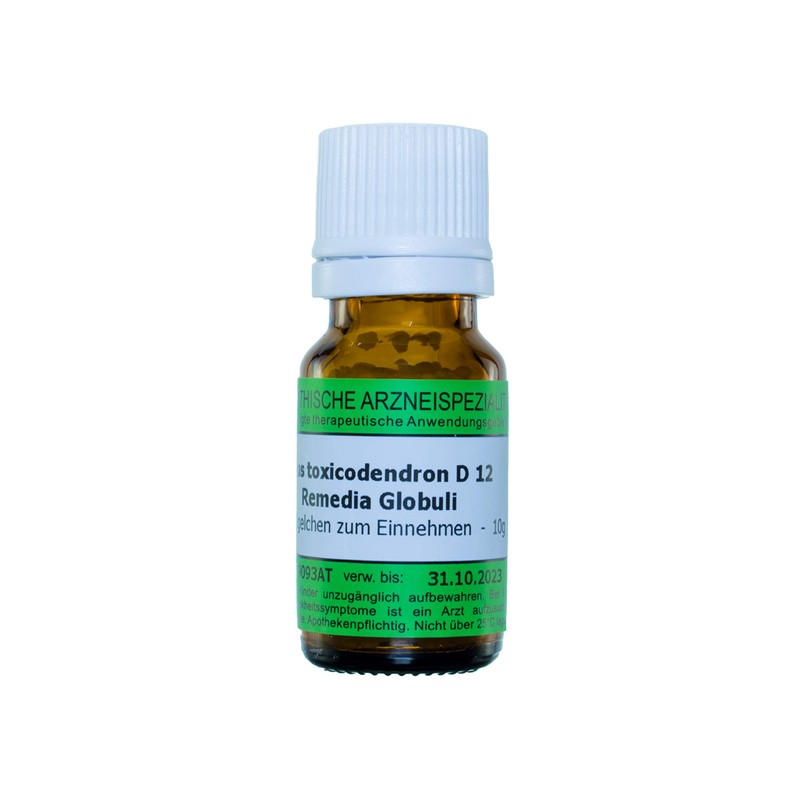 Rhus Toxicodendron D12, 10 g Globules