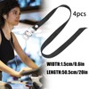 Pack of 4 Bicycle Pedals Clips, Adjustable Toe Straps, Adjustable