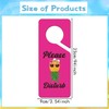 Please Disturb Door Hanger Sign -Shejdgart Pink Upside Down Pineapple