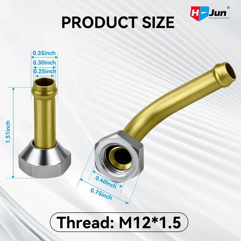 Transmission Cooler Oil Tube Connector Compatible with Nissan Altima 2.5L