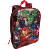 Ruz Avengers Boy's 15" Backpack (Black-Red)