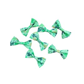 St Patrick Day Shamrock Bow Tie