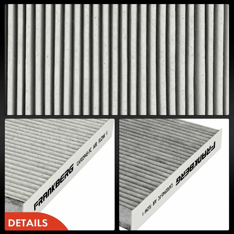 Frankberg 2x Cabin Air Filter Pollen Filter with Activated Carbon
