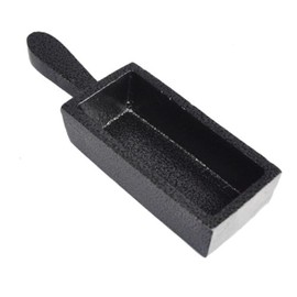 100 oz Troy Ounce Loaf Cast Iron Ingot Mold for Melting Casting Refining Gold Silver Copper Aluminum Brass Precious Metals