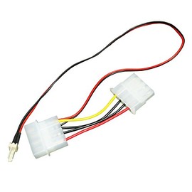 AABCOOLING C16 Fan Adapter Cable 12 V 4 Pin Molex to 2 Pin to 3 Pin