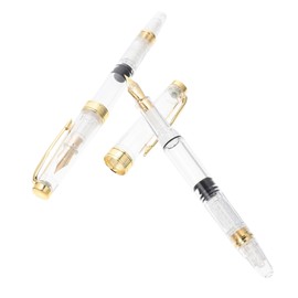 Operitacx Ink Absorber Fountain Pens 2pcs Japanese School Supplies Calligraphy Training Pens Student Pens Comfortable Grip Longevity Abs