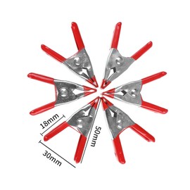 40 Pieces 2 inch Long Metal Spring Clip, Tent Clip with Rubber Head, Heavy Duty Small Spring Clip for Woodworking Camping Home Improvement Studio