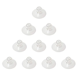 FieldTulip 10 Pieces 30mm Small Suction Cups Clear Thick Without Hooks Professional Strength PVC Plastic Sucker Pads for Decoration Wall Home Bathroom Kitchen Car Radar Detector