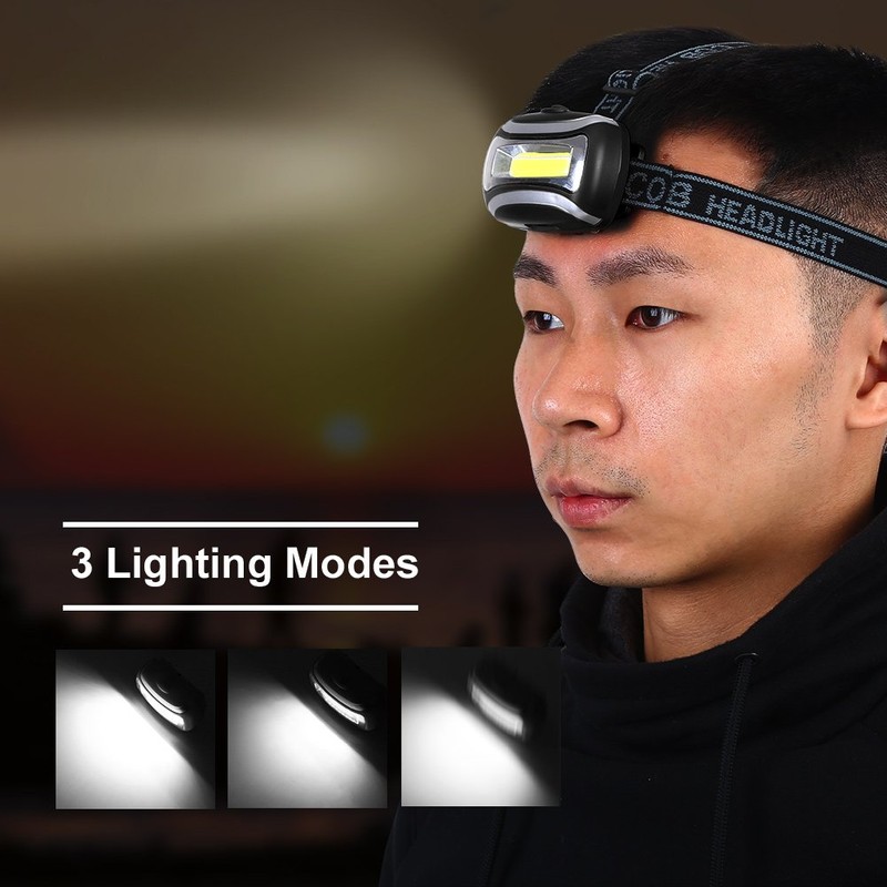 Waterproof Head Lamp Light Flashlight Headlight Outdoor Cycling Camping Fishing