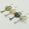 Padlock School Locker Black Heart Outdoor Keyed Alike Key Post