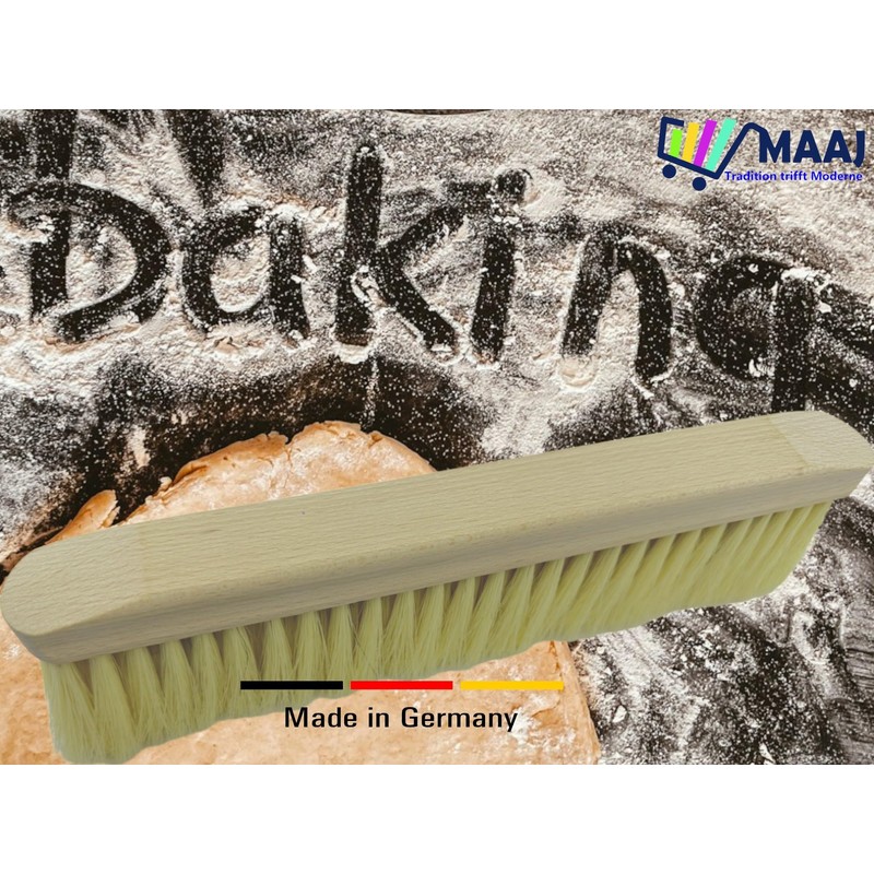 Flour Wooden Brush with Natural Bristles