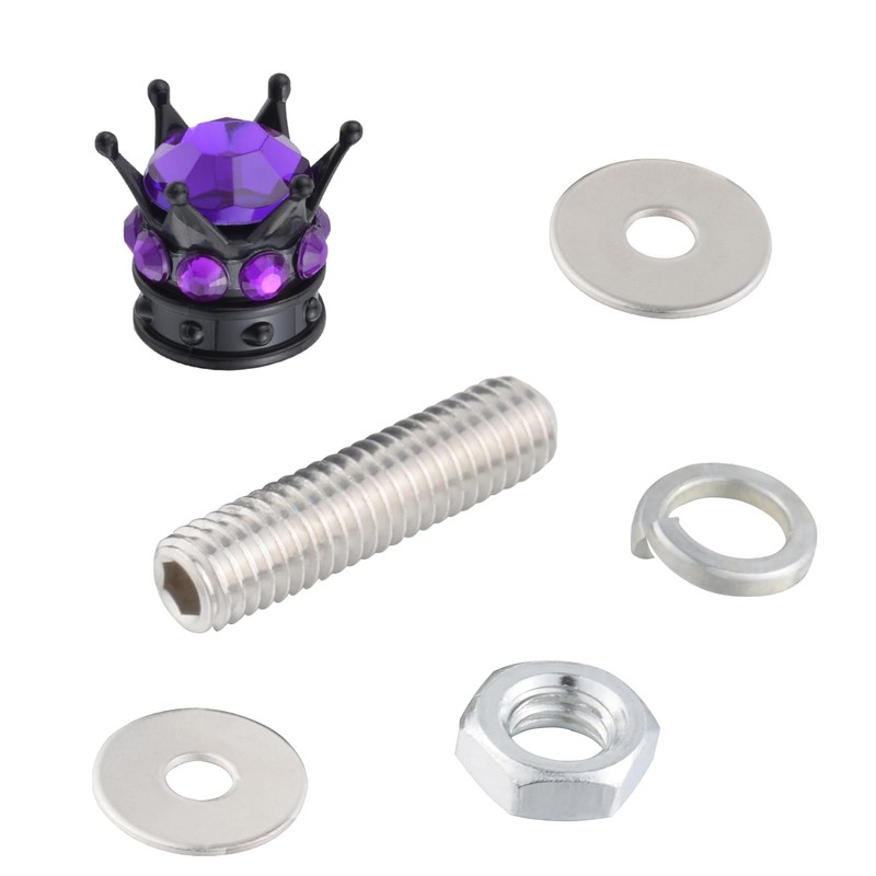 Lunsom License Plate Screws Fastener Bling Mounting License Plate Bolts