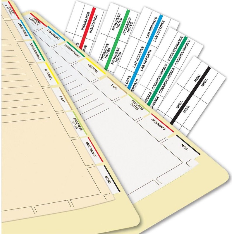 Tabbies Medical Chart Index Divider Tabs (TAB54531)