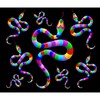 CafePress Snake Psychedelic Rainbow Colors Memory Keepsake Jewelry Box, 5"x5"x3.75"
