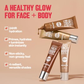REVLON Revlon ColorStay Face & Body Glow Lotion, Hydrating Glow Moisturizer, 24HR Hydration, Illuminating Luminizing Shimmer, 130 If You Glow You Glow