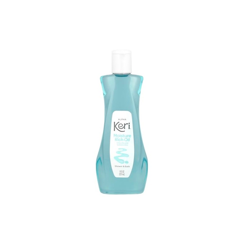Keri Aceite de baño rico en humedad, transparente, 8 onzas