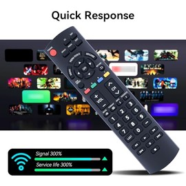 N2QAYB000321 - Mando a distancia para televisores de plasma LCD Panasonic TC-26LX14 TC-P46S1 TC-P50C1 TC-L26X1 TC-P50X1N TC-P54S1 TC-P58S1 TC-P65 TC-32LX141414 TC-L3 2C12K TC-L32C12N TC-L32G1 TC-L37S1