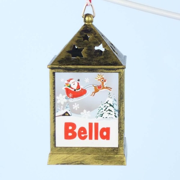 Mulberry Studios Starlight Lantern Christmas Tree Hanger Names A-G Bella