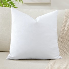 Artscope Luxury Velvet Cushion Covers Decorative Square Pillowcases Soft Solid Cushion Cases for Couch Sofa Bedroom Home Decor 40x40cm White