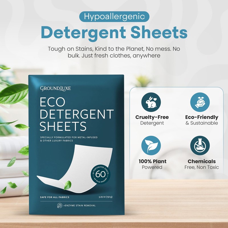 GroundLuxe Eco Detergent Sheets