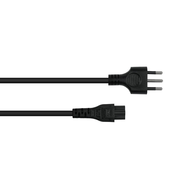 Power Cable Italy Mains Plug Type I (CEI 23-16) to