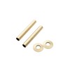Arroll radiator Pipe cover & Collars Antique Brass 300 x