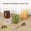 ZENS Glass Canisters Jar with Lid, Airtight Sealed 15 Fluid