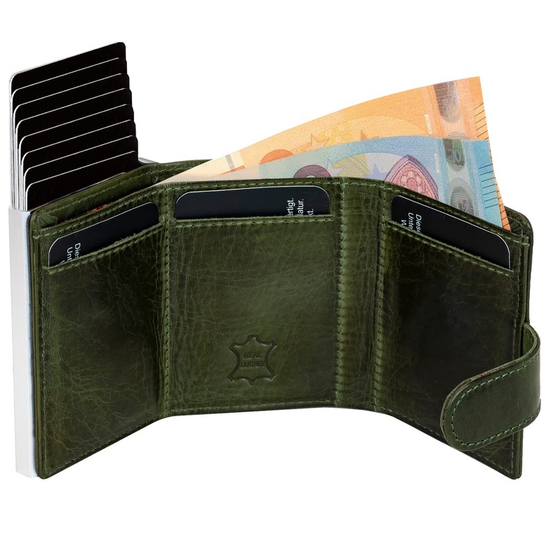 Fa.Volmer ® Pop-up card case made of genuine leather with/without