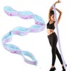 FNANJWQ Elastic Yoga Stretching Strap with Loops, Adjustable Stretch Strap